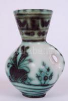 Dugós-füles kiöntő, mázas kerámia, jelzett Gorka Iparművészeti Vállalat, hibátlan, népies díszítésse...