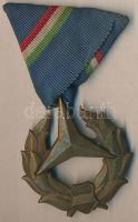 1947. "Közbiztonsági Bronz Szolgálati Jel" bronz kitüntetés mellszalagon T:2 Hungary 1947. "Bronze Medal for Public Safety" bronze decoration on ribbon C:XF