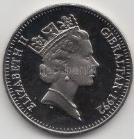 Gibraltár 1992. 2.8E - 2P CuNi "II. Erzsébet" T:PP
Gibraltar 1992. 2.8 Ecu - 2 Pounds CuNi...