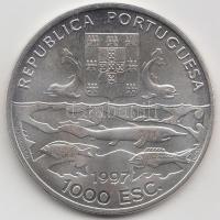 Portugália 1997. 1000Esc Ag "Óceáni expedíció - 100. évforduló" (28g/0.500) T:BU Portugal 1997. 1000 Escudos Ag "100th Anniversary - Portuguese Oceanic Expedition" (28g/0.500) C:BU