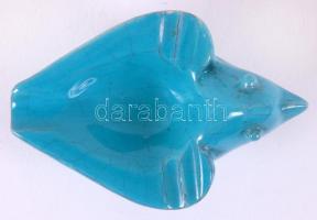 Gorka Géza (1894-1971): Madaras hamutál. Mázas kerámia, jelzett (Nógrádverőce) h:12,5 cm, m:6 cm