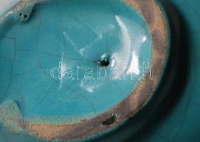 Gorka Géza (1894-1971): Madaras hamutál. Mázas kerámia, jelzett (Nógrádverőce) h:12,5 cm, m:6 cm