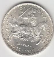 Luxemburg 1946. 50Fr Ag "Vak János-600. évforduló" T:2,2-
Luxembourg 1946. 50 Francs Ag &q...