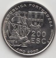 Portugália 2000. 200Esc "Fernao De Magalhaes" T:BU Portugal 2000. 200 Escudos "Fernao De Magalhaes" C:BU