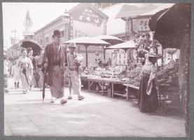 1903 Reise-Erinnerungen. Fotóalbum 60db felvétellel Albert Gastelltől Szinell Jánosnak ajánlva a Hop...