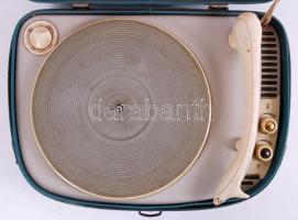 cca 1960 Supraphon hordozható lemezlejátszó, jó állapotú / 
Supraphon vintage portable vinyl player,...