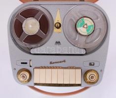 1957 BRG Koncert hordozható orsós magnó szép állapotban, tokkal (vezetékek nélkül!) / 
BRG Koncert H...