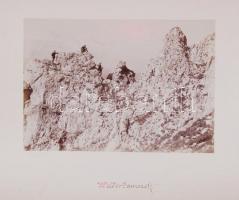 cca 1880 R. Lechner (Wilh. Müller) K.u.K. Hof-u. Univ. Buchhandlung: Schneeberg und Raxalpe. Fotóalb...