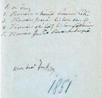 1851 Nagykőrös városi törlesztési kötelezvény 4 Gulden szignettás papíron