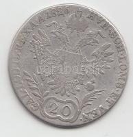 Ausztria / magyar verdejel 1826E 20Kr Ag "I. Ferenc" T:3