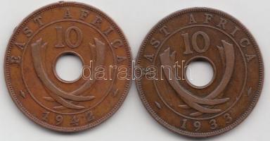 Kelet-Afrika 1933-1942. 10c (2x) T:2
East Africa 1933-1942. 10 Cents (2x) C:XF