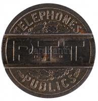 Franciaország 1937. telefonérme T:2
France 1937. telephone token C:XF