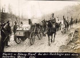 1917 Károly király Görz mellett 17x13cm fotó