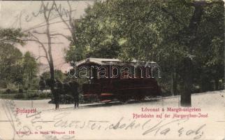 Budapest XIII. Margitsziget, lóvasút (Rb)