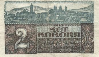 Pécs 1920. 2K városi pénz T:III