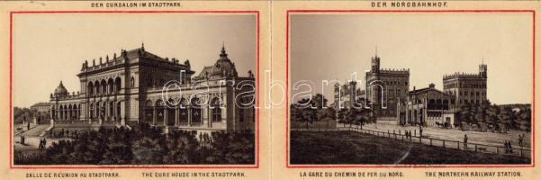 Ausztria Wien leporello füzet 11 barna litho képpel