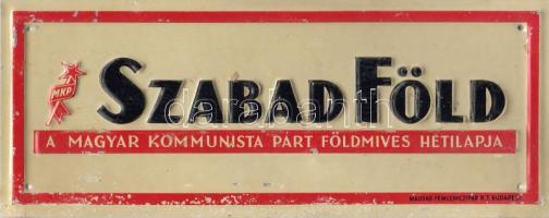 Szabad Föld fémtábla