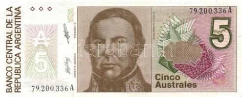 Argentina 1985-1991. 5A + 10A + 100A T:I,I-
Argentina 1985-1991. 5 Australes + 10 Australes + 100 Au...