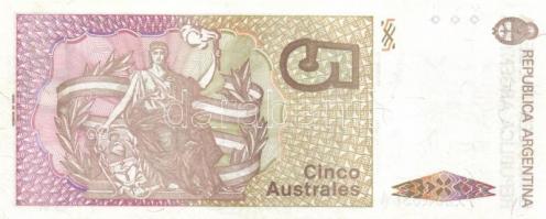 Argentina 1985-1991. 5A + 10A + 100A T:I,I-
Argentina 1985-1991. 5 Australes + 10 Australes + 100 Au...