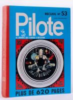 cca 1960 Pilot N 53. Francia képregénymagazin teljes évfolyama, egybekötve, félvászon kötésben /  French comics periodical, full year, half-linen binding