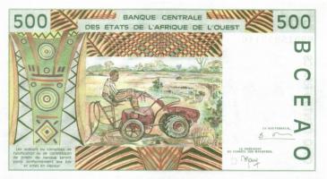 Nyugat-Afrikai Államok 1991-1992. 500Fr T:I 
West African States 1991-1992. 500 Francs C:UNC