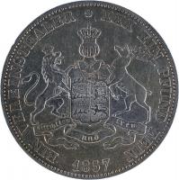 Német Államok / Württemberg 1857. Tallér Ag "I. Vilmos" (18.44g) T:2-
German States / Wurt...