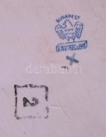 Távolba néző lány, jelzett Aquincum porcelán figura / Aquincum chinaware figure 21 cm