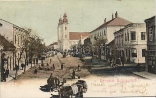 Gyöngyös, Főtér a Komlóhoz címzett sörházzal