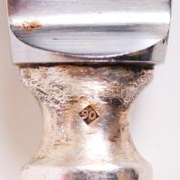 6db Solingen rozsdamentes acél kés ezüstözött nyéllel / Solingen stainless steel knife with silver p...