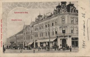 Kaposvár Erzsébet utca, Erzsébet szálló, Art Nouveau