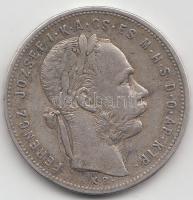 1881KB 1Ft Ag "Középcímer" T:2-,3