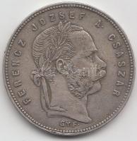 1869GYF 1Ft Ag "Angyalos címer" T:2-