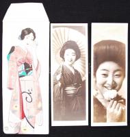 Kis Japán nyomtatvány tétel: 1931-1932 2db japán művészkép, 1936, japán zsebnaptár, cca 1930-1940 3d...