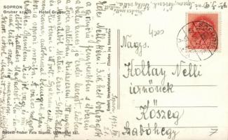 Sopron Gruber szálló, Kiss Ferenc vendéglője