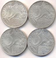 NSZK 1972D-F-G-J 10M Ag "Olimpia-München / Stadion" (4x) díszdobozban T:2
GFR 1972D-F-G-J ...