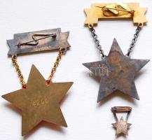 ~1950. "Szakma Kiváló Dolgozója Könnyűipar" zománcozott kitüntetés eredeti tokban + Kiváló...