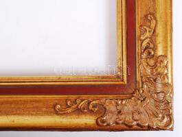 Aranyozott díszes képkeret / Gold plated, fancy picture frame 60x50x8cm