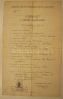 1938 Spiegel főrabbi aláírása születési anyakönyvi kivonaton