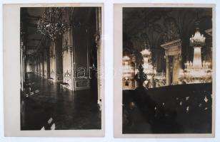 cca 1930. 5db fotó a budai királyi palotáról és palotából. 18x24 cm