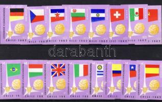 1962 Labdarúgó VB 16 db gyufacimke