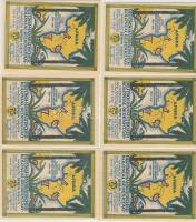 Német Államok / Berlin 1922. 75pf "Afrika" teljes 6db-os sorozata T:I,I-
German States / B...