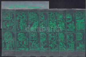 Magyar városcímerek 17 db gyufacimke