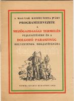 1946 Magyar Kommunista Párt mezőgazdasági programterve