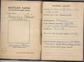 1952 Vitorlázó-repülési napló