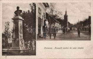 Kemecse utca részlet, Kossuth szobor