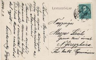 1934 Leszkovszky György festőművész aláírása képeslapján