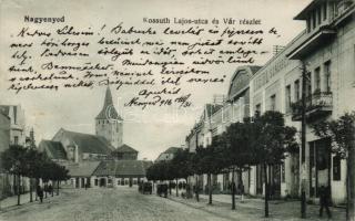 Nagyenyed Kossuth utca, Szeidl szálloda, gyógyszertár / street with hotel and pharmacy