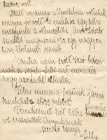 Bródy Lily írónő 2 levele édesanyjához