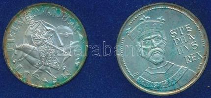 1972. 50Ft Ag + 100Ft Ag "Szt.István" pár T:BU Eredeti plasztiktokban!