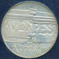 1972. 100Ft Ag "Pest és Buda egyesítése" T:BU Eredeti plasztiktokban (sérült)